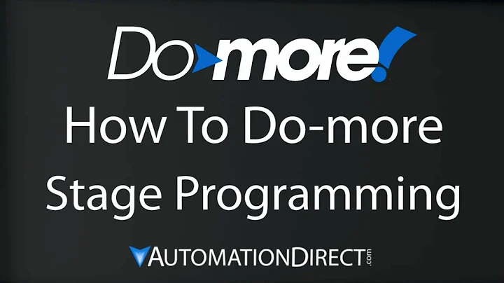 BRX Do-more Designer Stage Programming from AutomationDirect