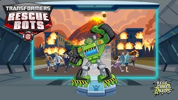 BOULDER w/ the Triceratops Battering Ram! | Transformers Rescue Bots: Disaster Dash Hero Run #61