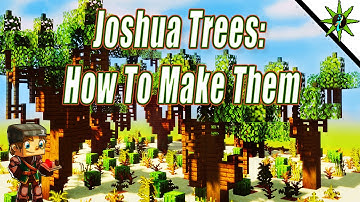 How to build a Joshua tree in Minecraft (Minecraft Vanilla 1.19 Tree Tutorial)