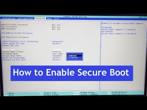 How to Enable Secure Boot on PC to install Windows 11