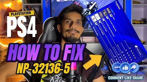 How To Fix PS4 Error NP-32136-5 Trophy 🏆 Not synchronize PlayStation