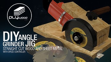 DIY | Angle Grinder Cutting Jig Easy Straight Cut Wood & Sheet Metal
