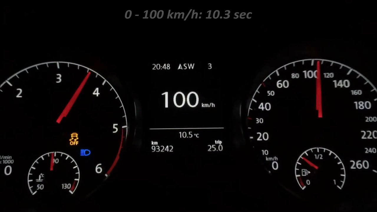 VW Golf VII 1.6 TDI Stage 1 125 HP Acceleration - YouTube