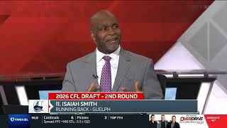 Isaiah Smith RB Toronto Argonauts, Round 2 Pick 11 CFL Draft, April 28th 2026
