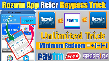 Rozwin App Unlimited Trick | Rozwin App Refer Baypass Trick | Rozwin App Payment Proof | Rozwin App