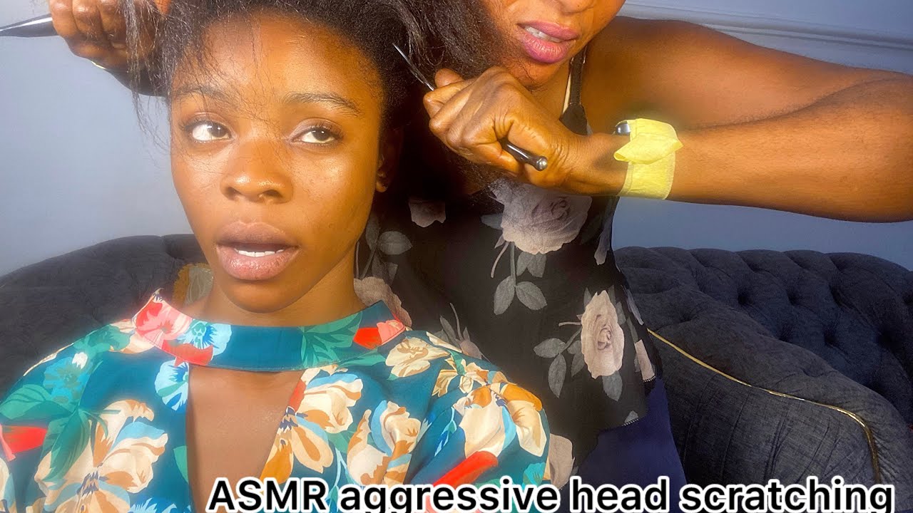 Fast & aggressive ASMR head scratching For deep tingles, stress relief, and brain massage 