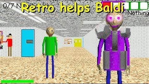 Retro Helps Baldi - Baldi