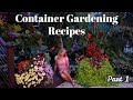 Container gardening recipes part 1