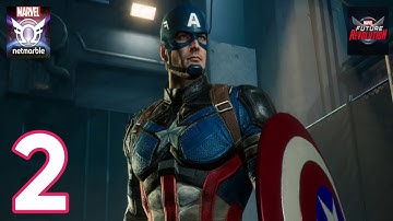 MARVEL Future Revolution - Gameplay Walkthrough Part 2 - CAPTAIN AMERICA (Android, iOS)