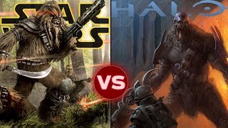 Wookiees vs Brutes (1v1 and Squad Battle) - Who Would Win? | Halo vs Star Wars