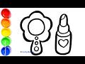 🪞💄📿 Draw Mirror, Lipstick &amp; Necklace for Kids | Fun Learning Drawing ✏️ | Kids Rhymes 🎵 | Yup Yup Go