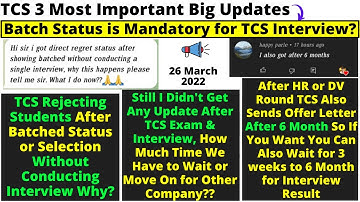 TCS Direct Regret Status After Batched Without Any Interview | TCS Sends Offer Letter After 6 Months