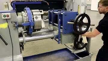 National Cutting Tools 4" Steel Pipe Threading Machine, Threader