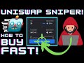 HOW TO SNIPE ON UNISWAP! HOW TO PURCHASE NEW UNISWAP LISTINGS QUICKLY