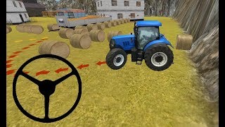 Tractor Simulator 3D: Extreme Potato Transport #2, Tractor transport game, blue tractor screenshot 2