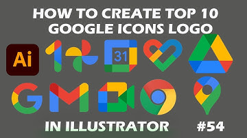 HOW TO CREATE TOP 10 GOOGLE ICONS LOGO IN ILLUSTRATOR