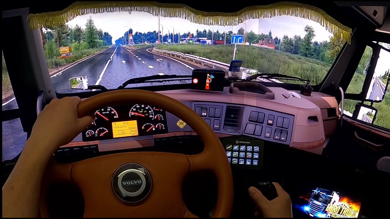 ETS2 : С реалистичной графикой "Lighting Improvements V2"  в Карелии 