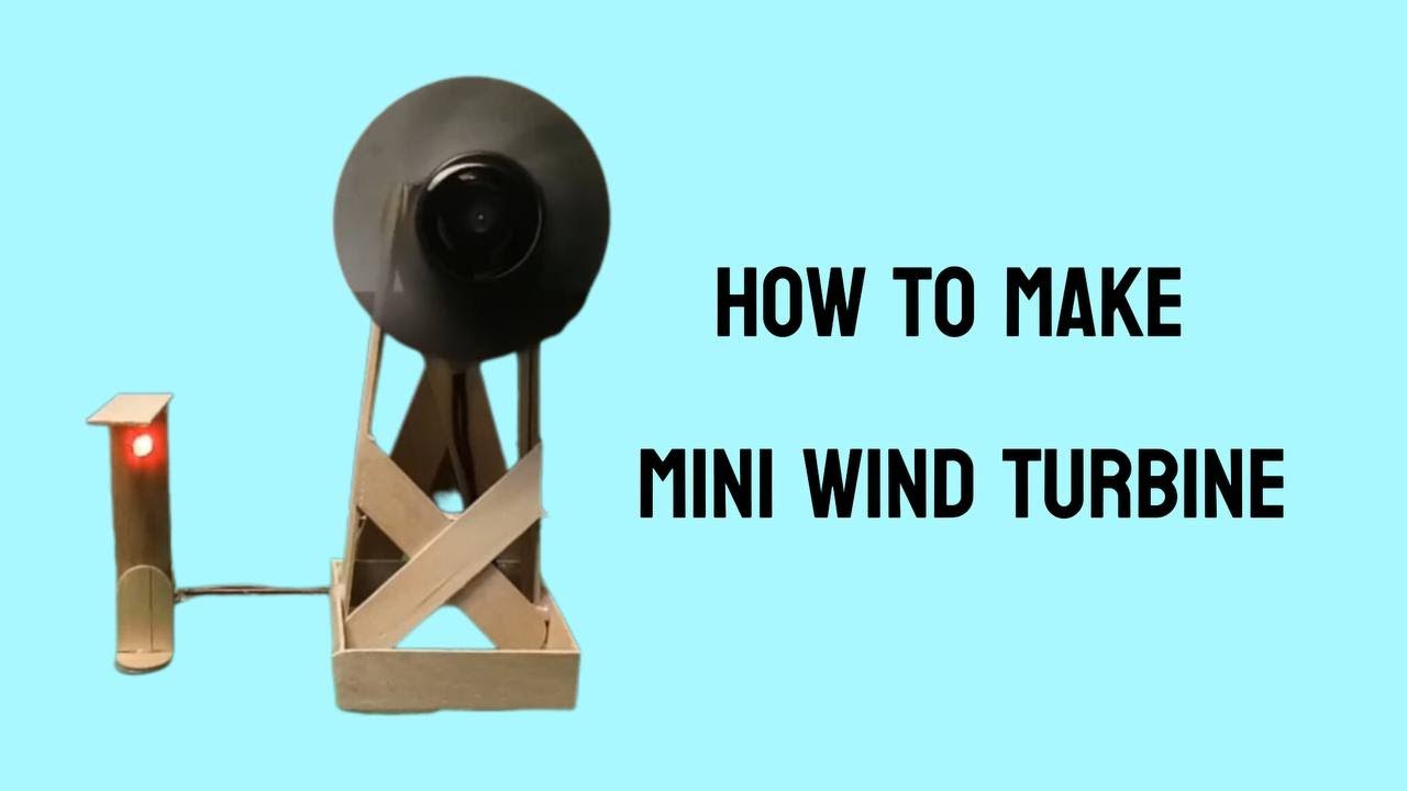 How To Make a Mini Wind Turbine - YouTube