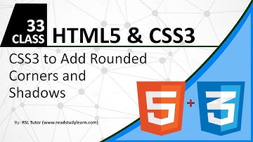 CSS Rounded Corners - CSS Radius Tutorial - HTML and CSS Tutorial For Beginners  - 2017 Part 33