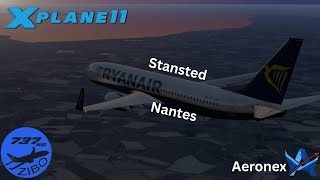 X-Plane 11 In 2025? Stansted Nantes Zibo 737-800X Full Flight