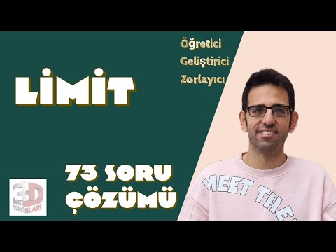 Limit Soru Çözümü | tüm soru tipleri