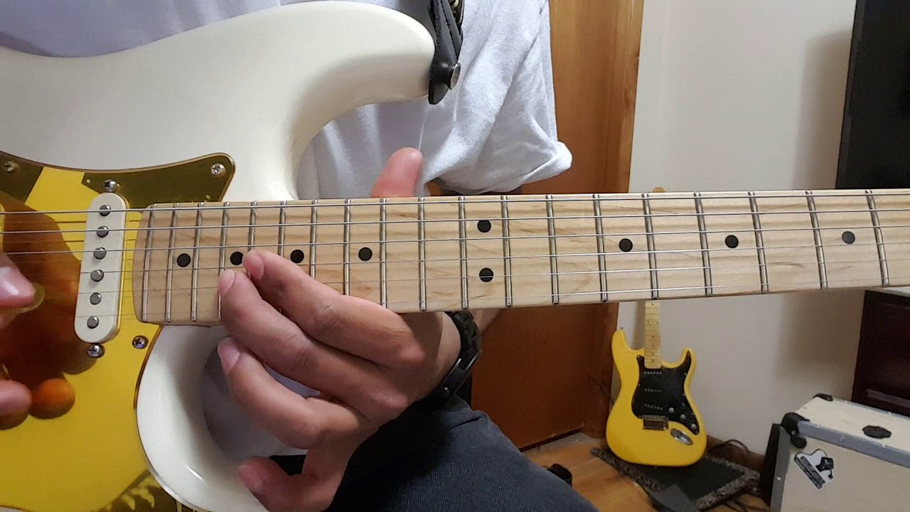 ⁣Explicacion paso a paso del solo de guitarra tu estas aqui de jesus adrian romero (version a oido)