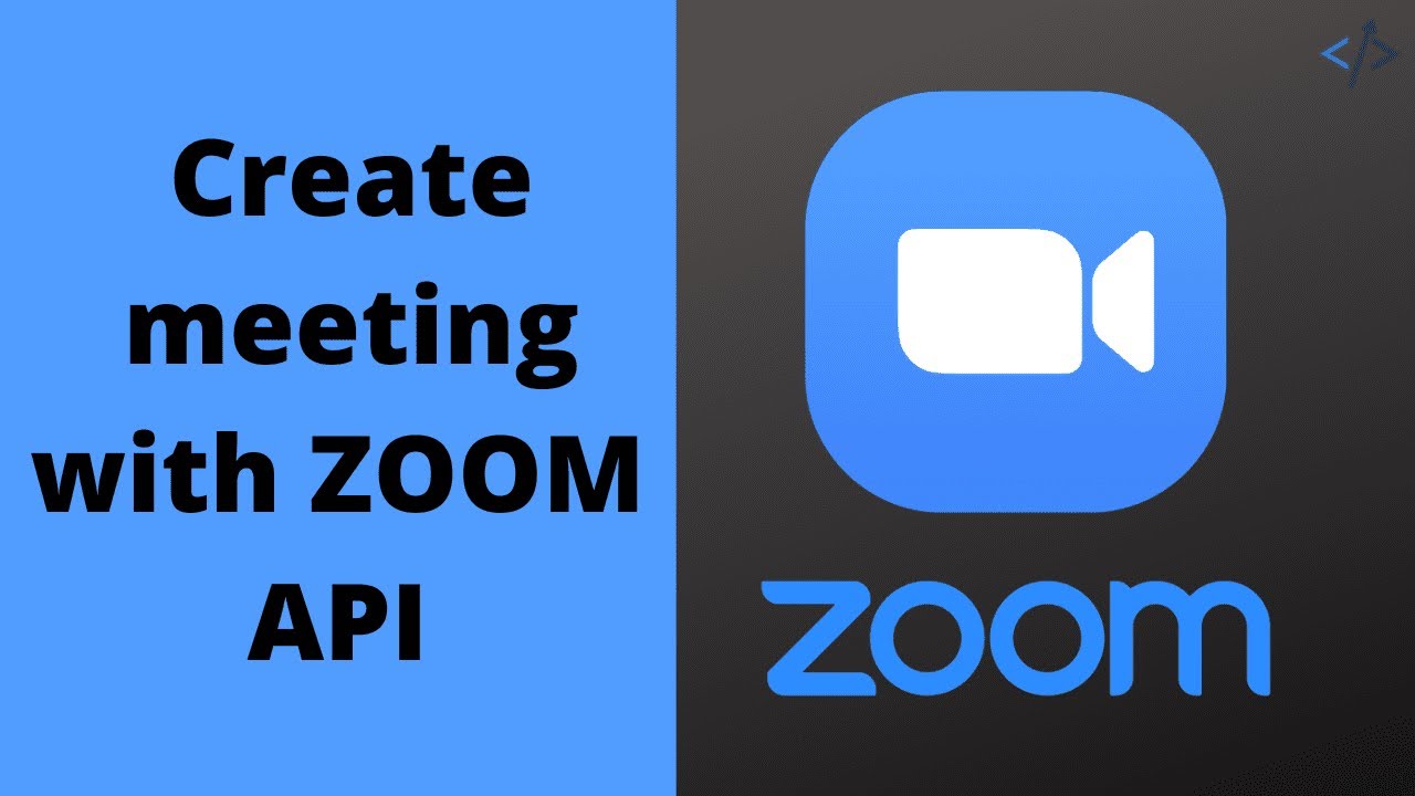Create meeting with ZOOM API Zoom tutorial YouTube