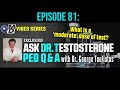 WHAT IS A MODERATE DOSE OF TEST? |ASK DR  TESTOSTERONE:  EPISODE 81