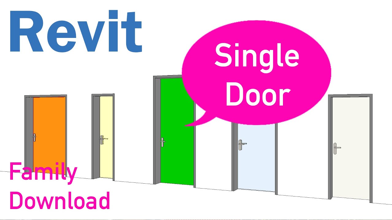 Single Leaf Door Revit Family with download link YouTube