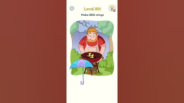 🧠DOP 3 : Draw One Part All Level: 381 Gameplay Solution 🚀🚀 #shorts #youtube