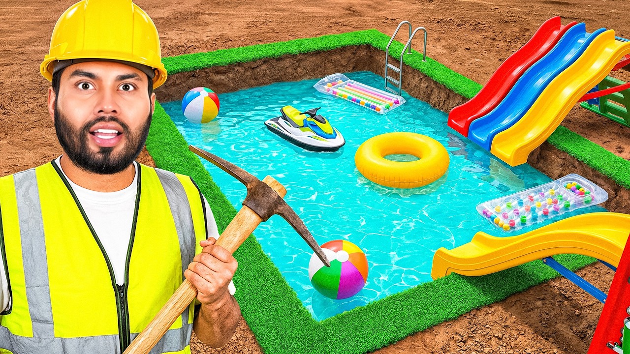 CONSTRUÍ UNA PISCINA CASERA EN EL PATIO DE MI CASA