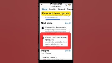Closed captions are ready for review | #facebook #facebookupdate #facebooknewupdate2025 #shortsvideo