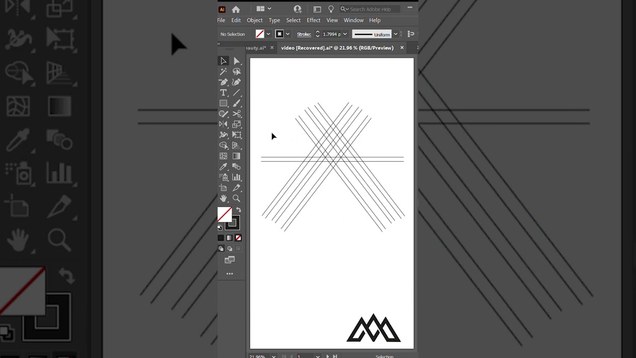 M Letter Logo Illustrator Tutorial -#logodesign #logodesigner #logodesigns&nbsp; #LetterLogo #monogram