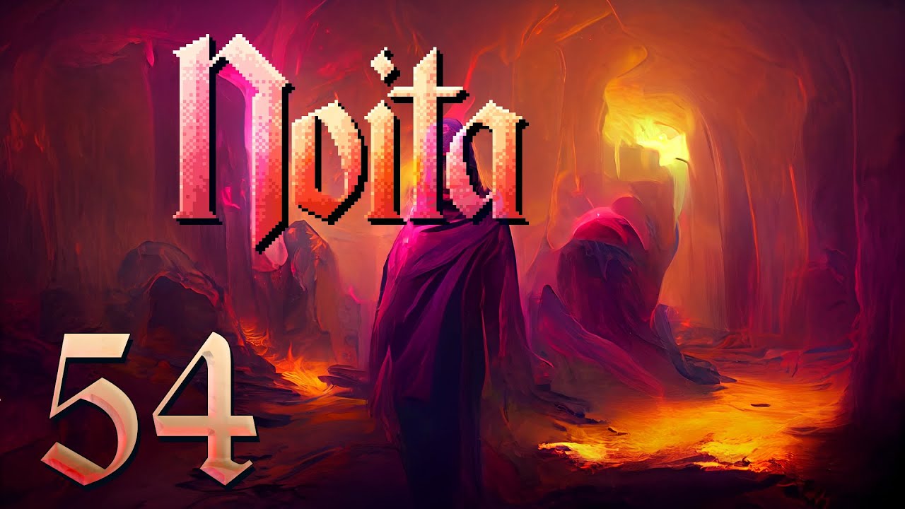 Lava, tale of a Lake. I am not very smart, happy to never do this again. Let's Play Noita Ep 54