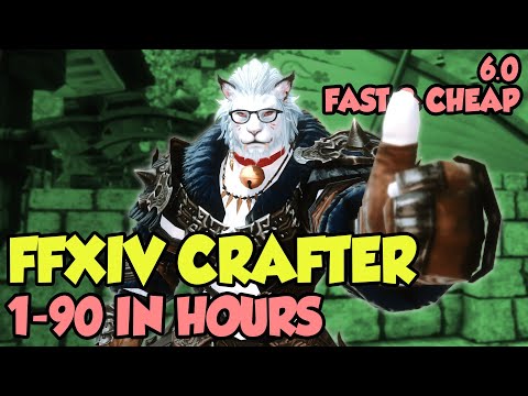 FFXIV: Crafting Leveling 1-90 CHEAP & QUICKLY - Endwalker 6.0