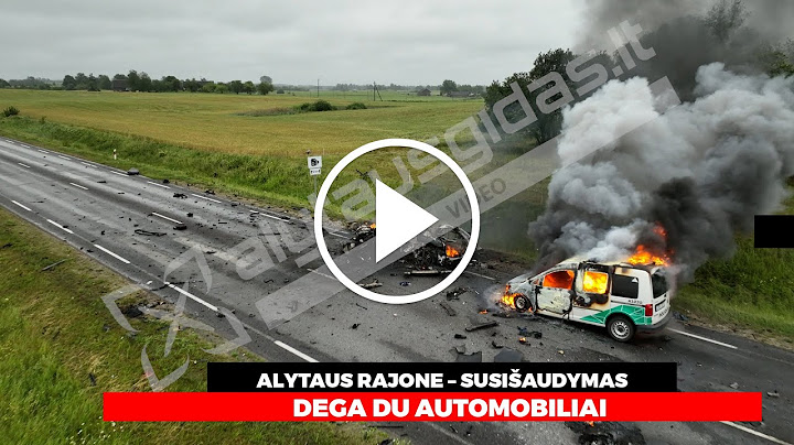Susišaudymas: dega du automobiliai