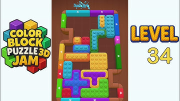 Color Block Puzzle 3D Jam Level 34 Walkthrough Solution