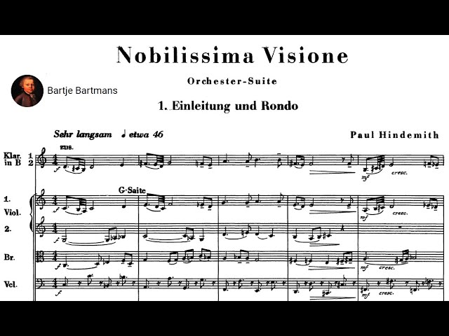 Paul Hindemith: Nobilissima Visione, dance legend in six