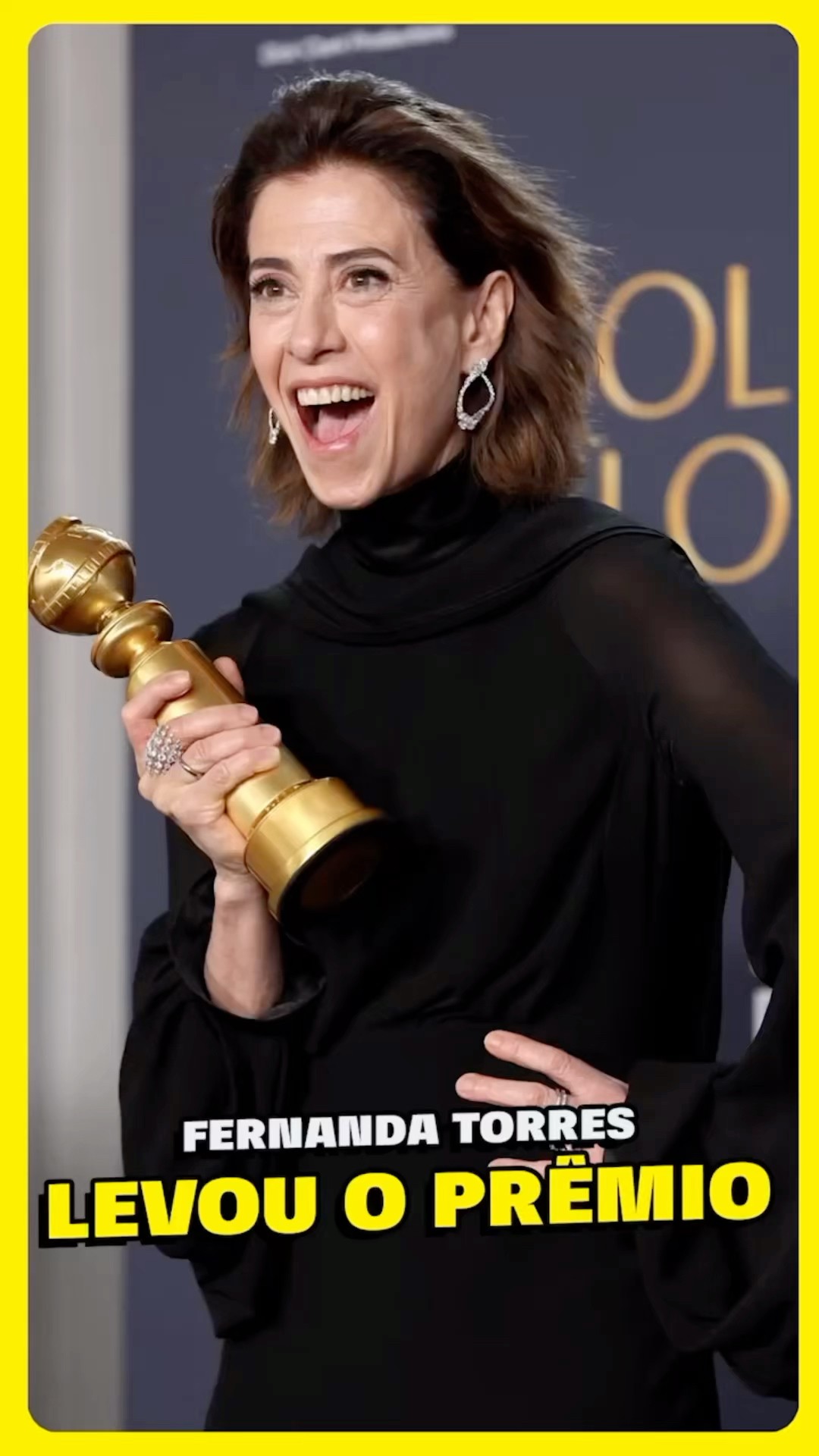FERNANDA TORRES GANHOU O PRÊMIO GLOBO DE OURO!