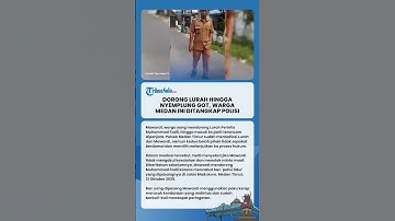 Dorong Lurah Hingga Nyemplung Got, Warga Medan ini Ditangkap Polisi