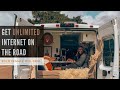 BEST CHEAP + UNLIMITED INTERNET Living on the Road | Solo Female Van Life