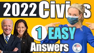 100 civics questions ONE SIMPLEST answers for US naturalization test with MASK | 2008 Civics Test