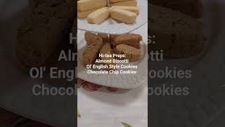 Biscuits Platter for Hi-tea Almond Biscotti, Old English Style Cookies, Chocolate Chip Cookies 🍪