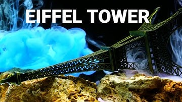 Cinematic slow-motion shots of an Eiffel Tower