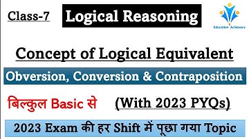 How to solve Obversion Conversion and Contraposition Questions l Tricks that Everyone should know