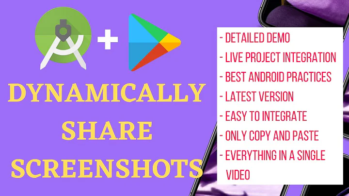 Android Programmatically Share Screenshots | Android Dynamically Save & Share Screenshots