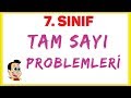 7. SINIF TAM SAYI PROBLEMLERİ - ŞENOL HOCA