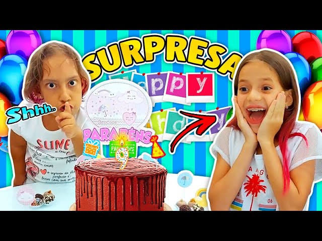 Aniversário Surpresa da Wandinha Laurinha FT Maria Clara MC Divertida e  Jéssica Sousa e Helena 