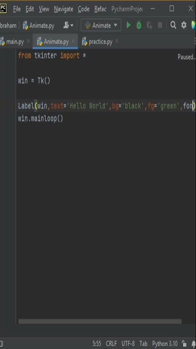 Making a simple GUI application with python|#python #tkinter - YouTube