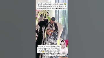 PENGANTIN PRIA ASIK TI_DUR DI POJOKAN PELAMINAN #pernikahan #videoviral #wedding